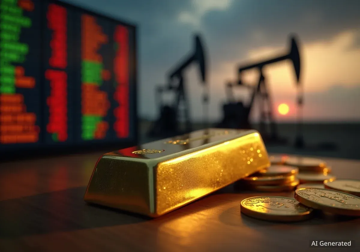 Gold Nears Record Highs as Oil Prices Drop on OPEC+ Supply News