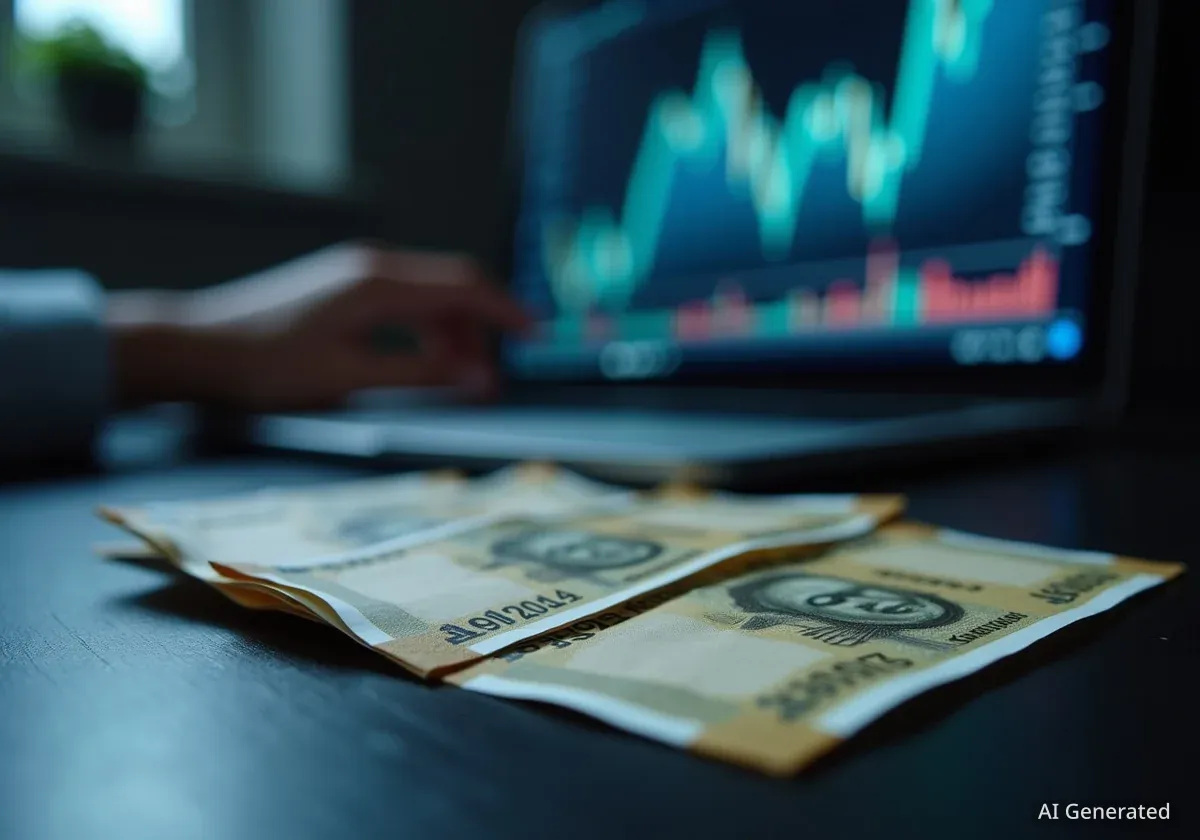 Indian Rupee Holds Near Record Low as RBI Intervention Persists